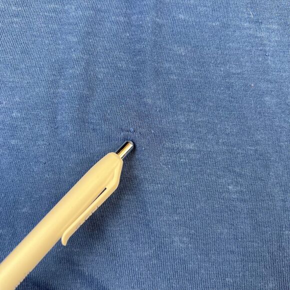 Faded Glory Longline Top XL Blue Airy Sheer Flowy Layering Tee Drapey Knit Shirt - Picture 11 of 13